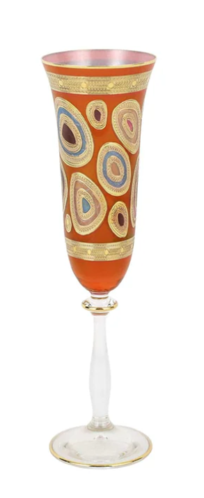 Regalia Orange Champagne Glass