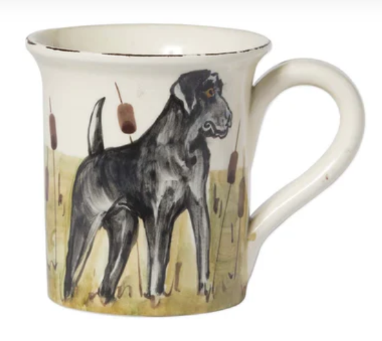 Wildlife Black Hunting Dog Mug
