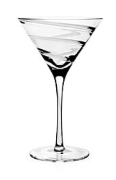 Bella Bianca Martini Glass